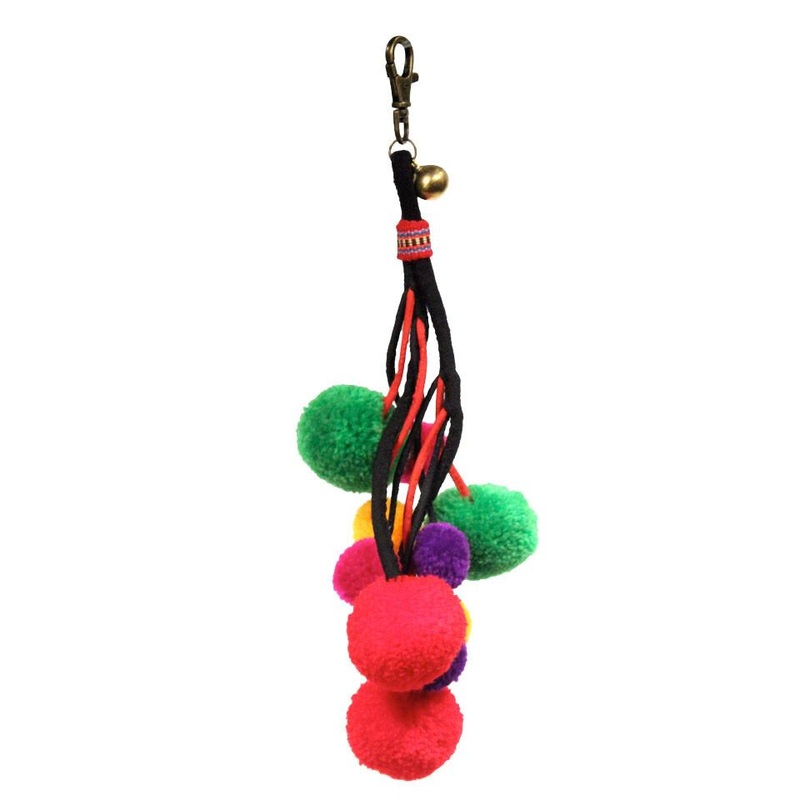 ZIG ZAG ASIAN COLLECTION | Pom Pom Leash Charm