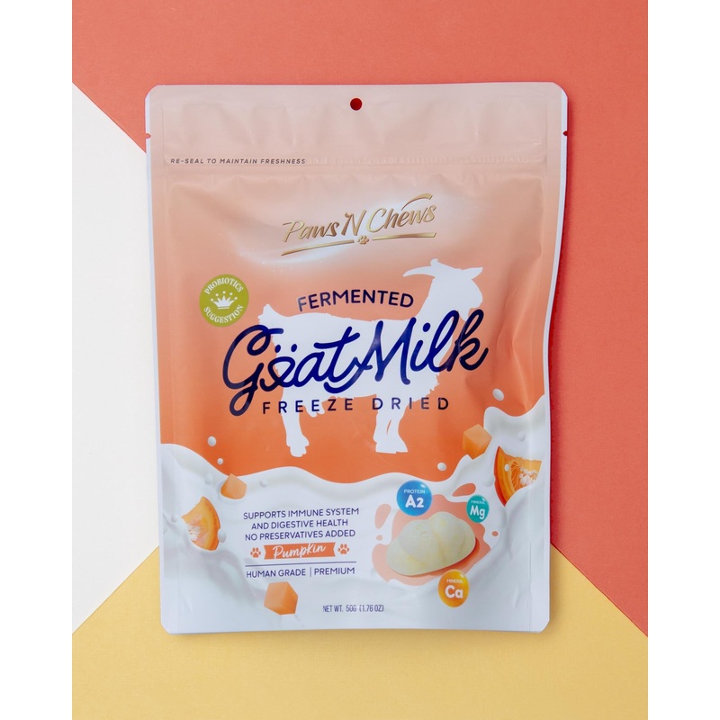 Freeze-Dried Probiotic Goat Milk Dog Treat (Pumpkin)
