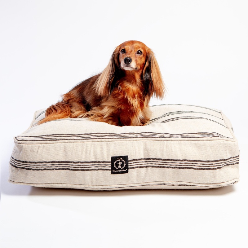 Grain Sack Striped Dog Bed << FINAL SALE >>