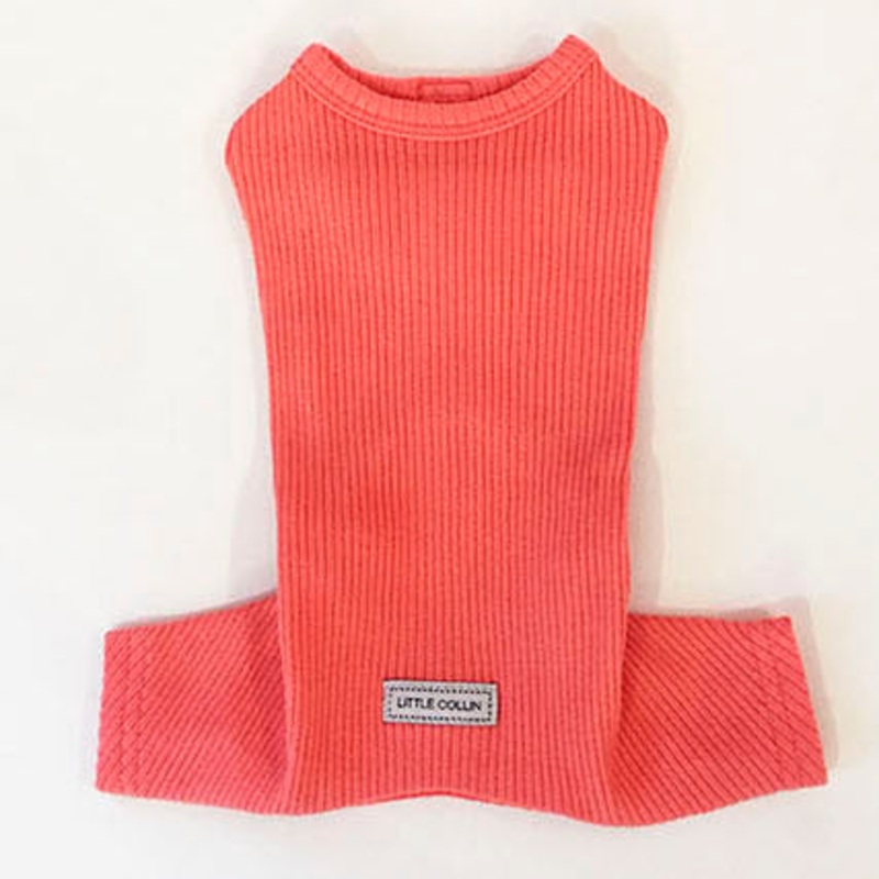 LITTLE COLLIN | Basic Button All-in-One in Peach