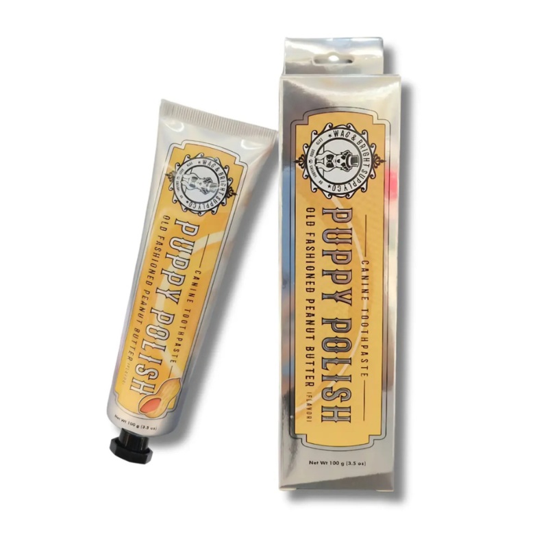 Puppy Polish Toothpaste in Old Fashioned Peanut Butter