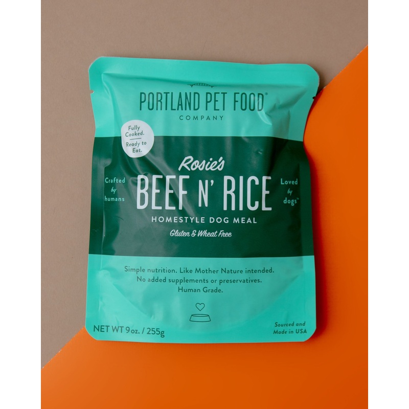 Rosie’s Beef N’ Rice Meal Pouch for Dogs (Made in the USA)