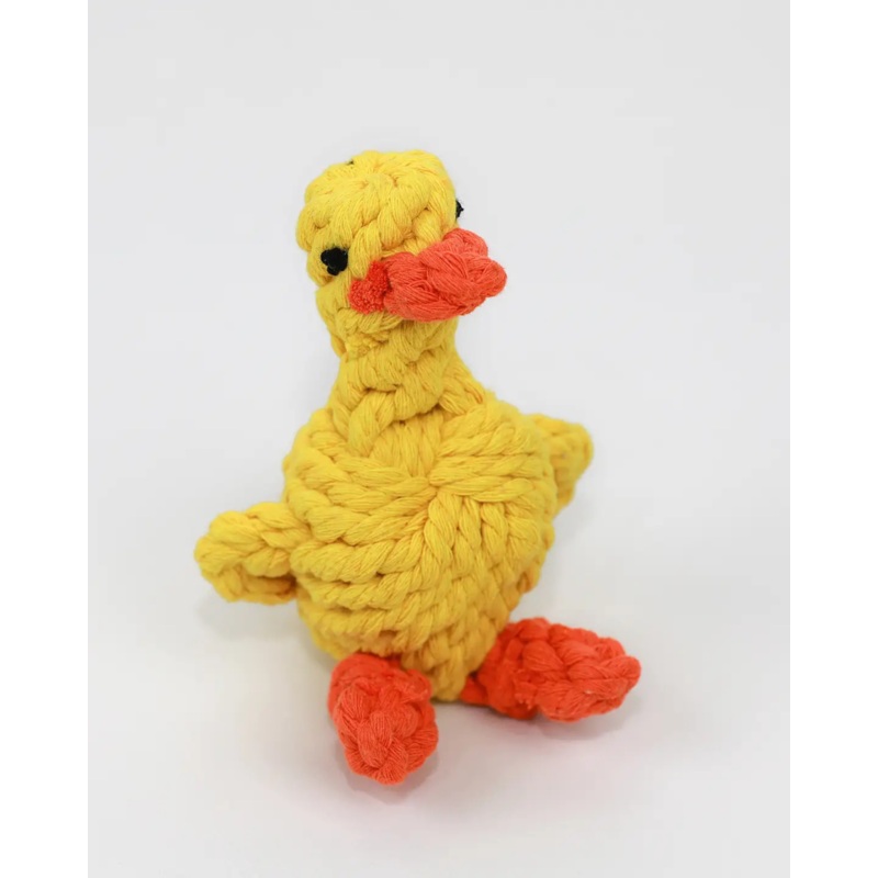 Sunny Yellow Duck Dog Rope Toy