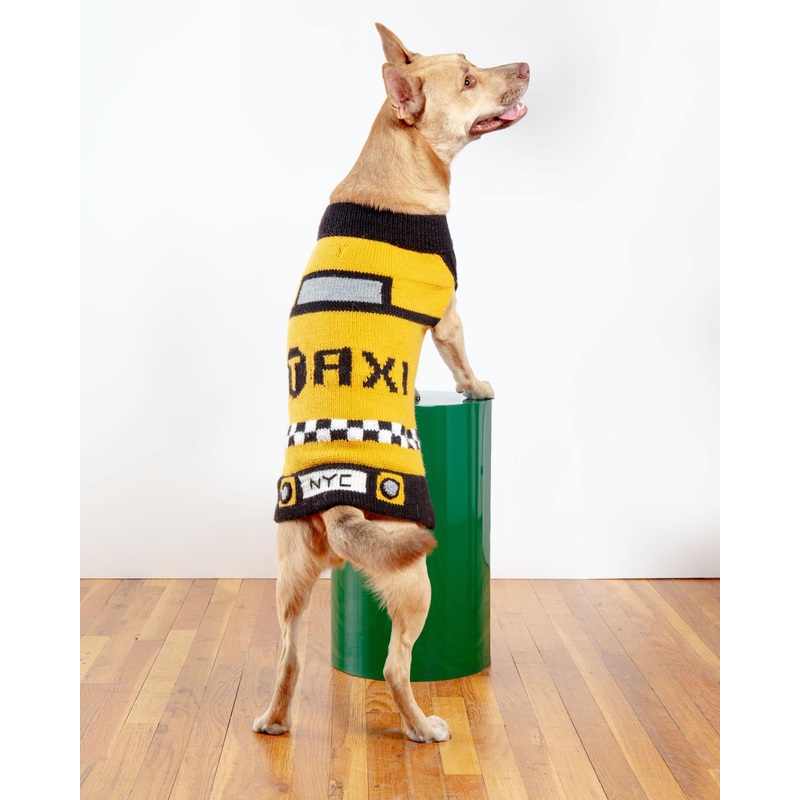 NYC Taxi Handknit Dog Sweater (Dog & Co. Exclusive) (FINAL SALE)