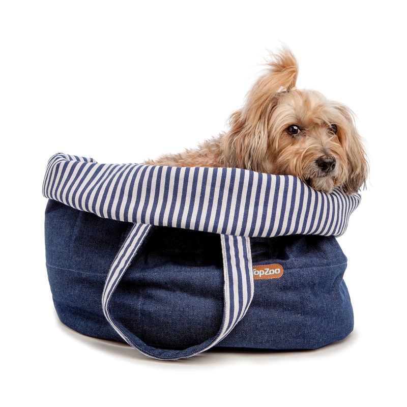 Oval Dog Bed Bag in Denim|Small|Large