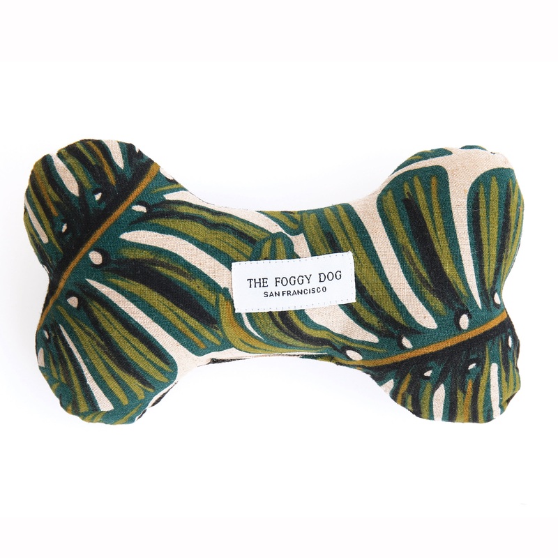 THE FOGGY DOG | Monsterra Leaf Dog Bone Toy