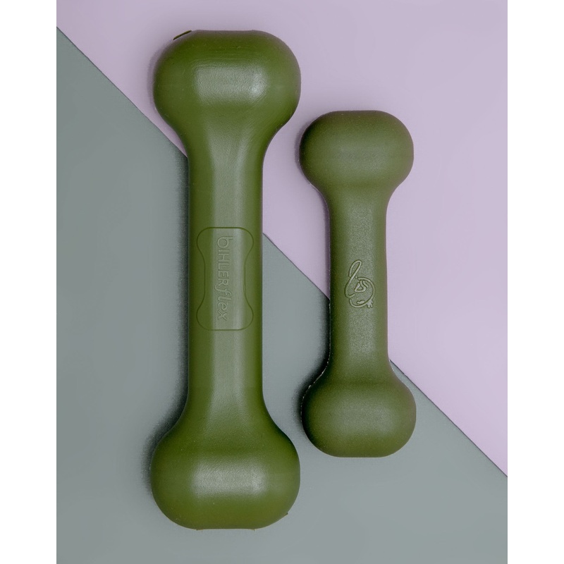 The Perfect Bone Dog Toy in Olive Green (Made in the USA)