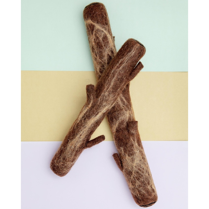 Wool Dental Dog Stick Toy|Large (16″)