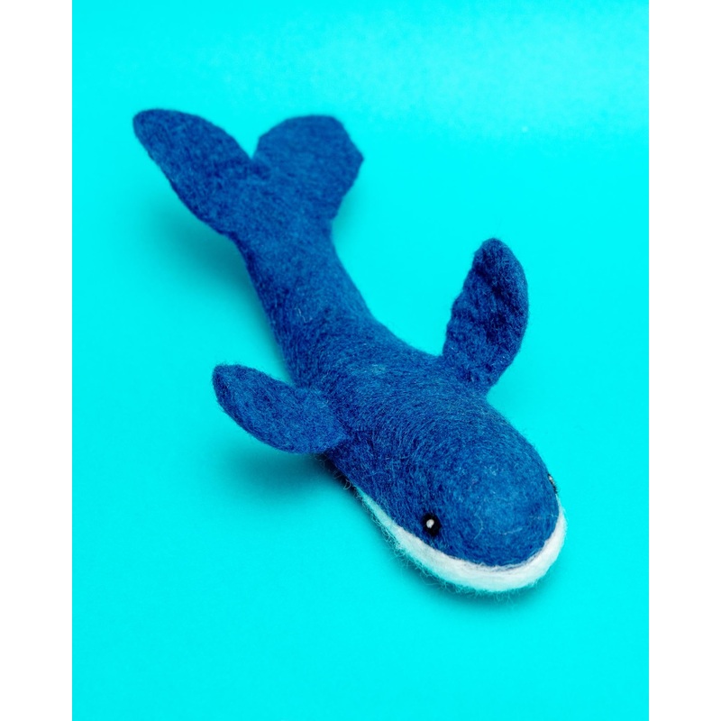 Wooly Whale Dog Toy