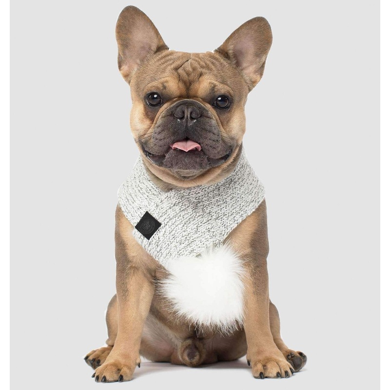 CANADA POOCH | Pom Pom Scarf in Snow Fox
