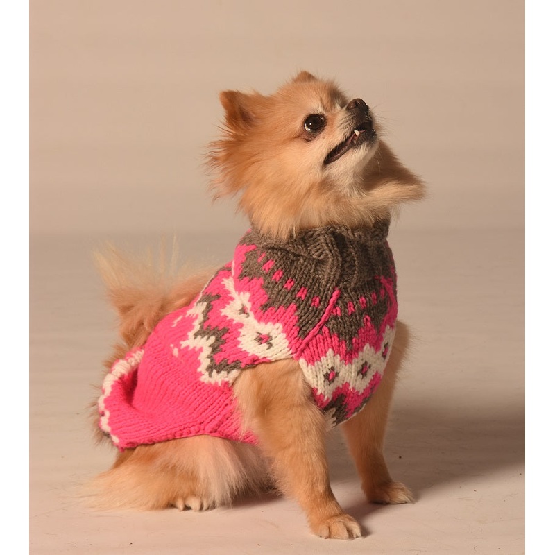 CHILLY DOG | Hot Pink Alps Sweater