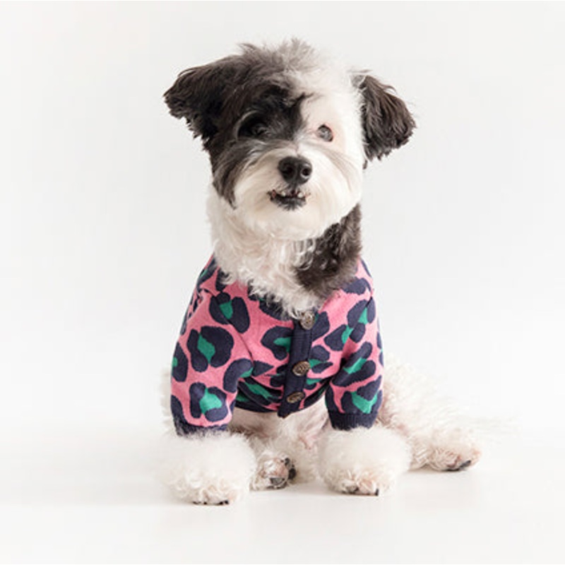 COTE A COTE | Leopard Cardigan in Pink