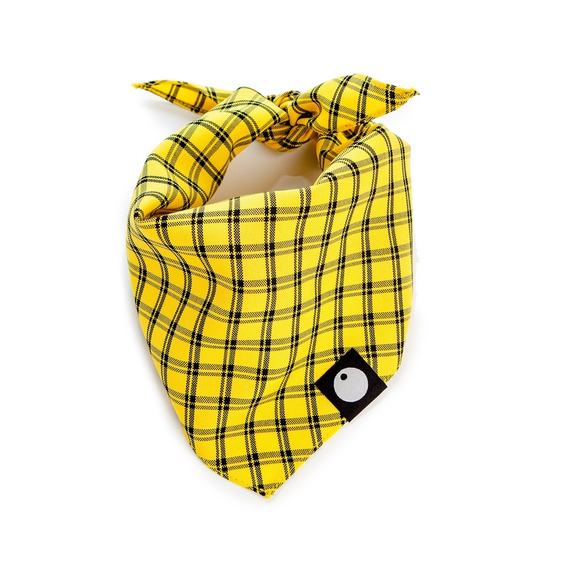 DOG & CO. | Check Bandana in Yellow