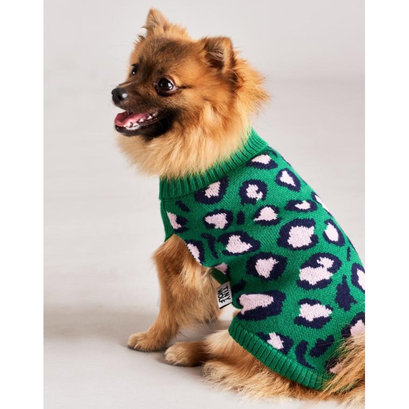 TINY WOLF | Leopard Print Dog Sweater