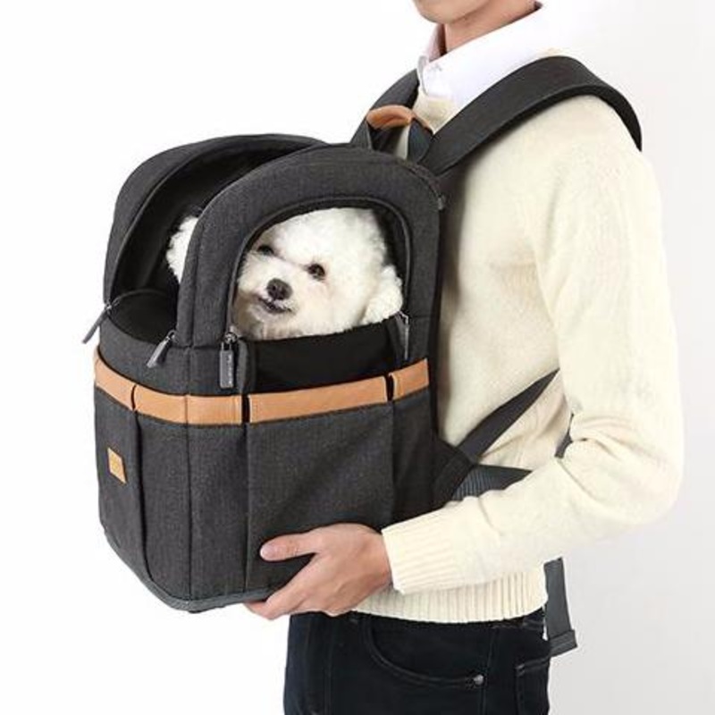 AMY LOVES PET | Front Door Carrier in Denim Grey