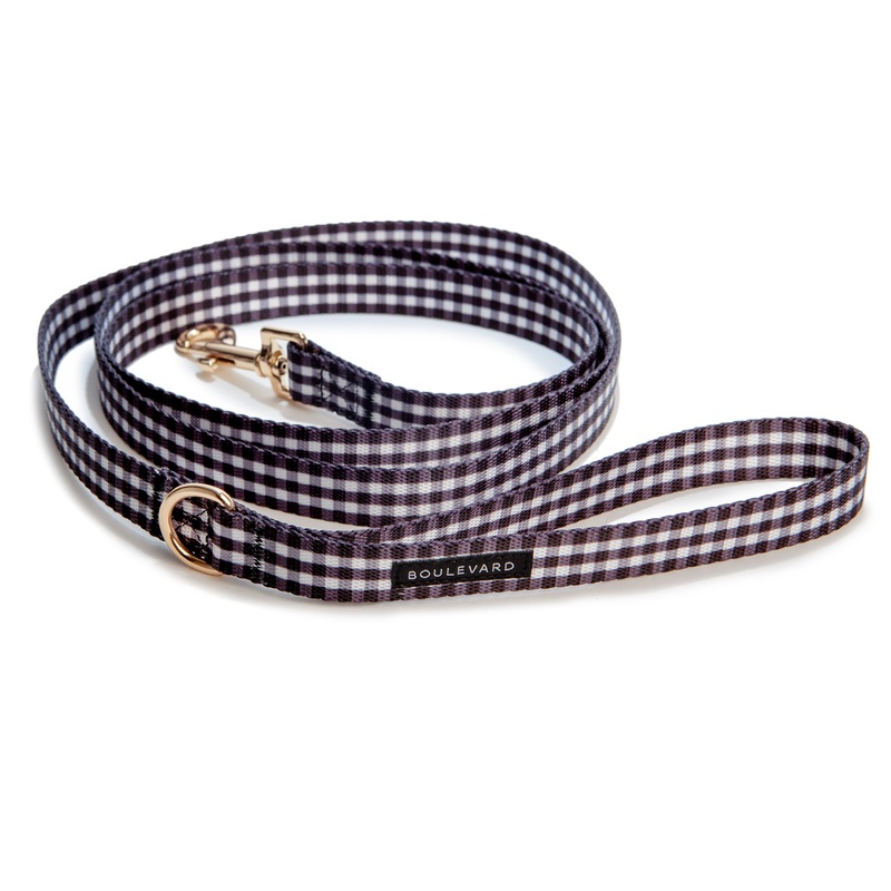 BOULEVARD | Gingham Lead in Black