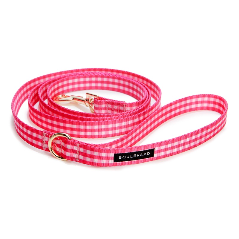 BOULEVARD | Gingham Lead in Pink