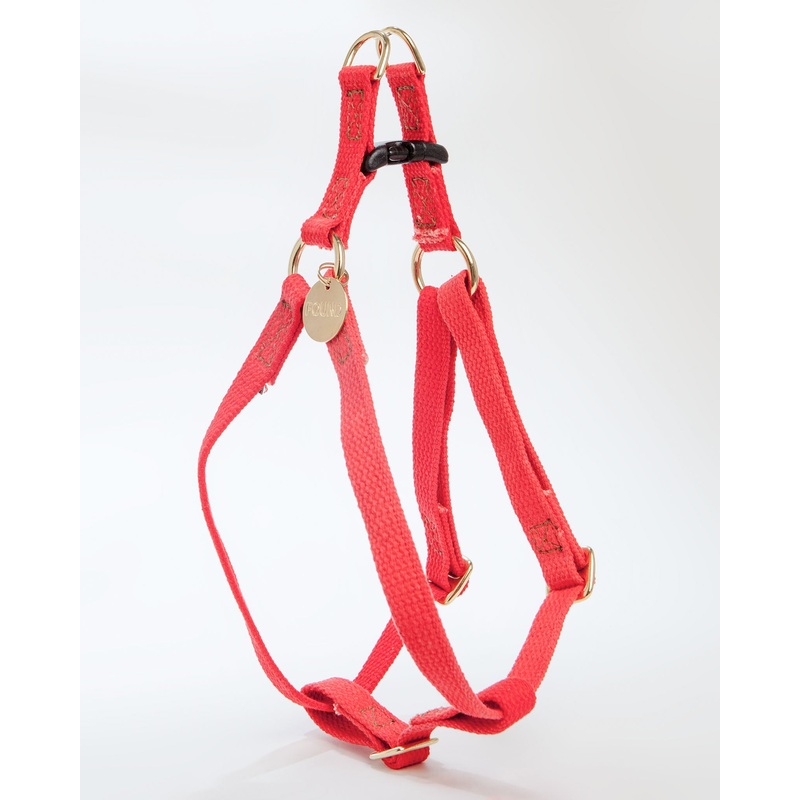 Cotton Webbing Harness in Coral