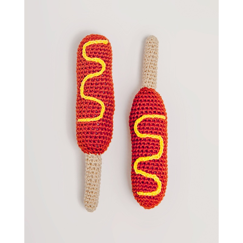 Hot Dog Squeaky Toy|One Size
