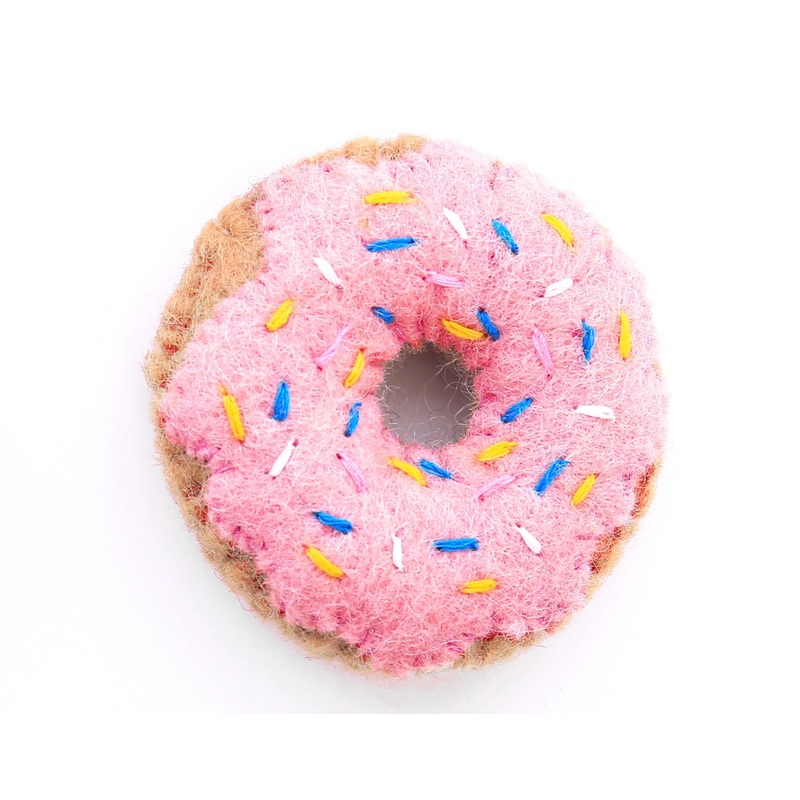 THE FOGGY DOG | Strawberry Donut Cat Toy