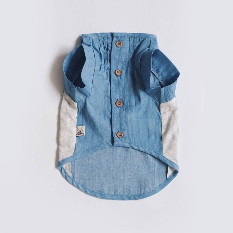 OH POP DOG | Pintuck Denim Shirt