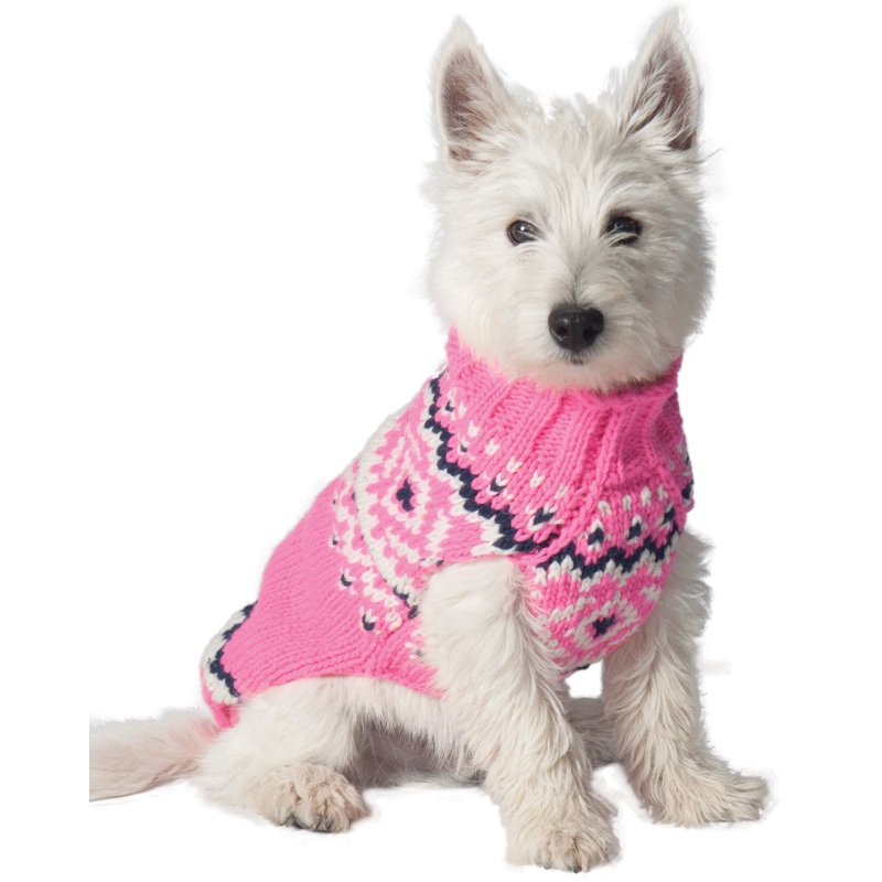 CHILLY DOG | Pink Nordic Wool Sweater