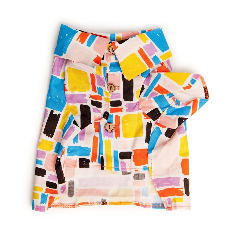 DOG THREADS | Modern Abstract Shirt in Pink
