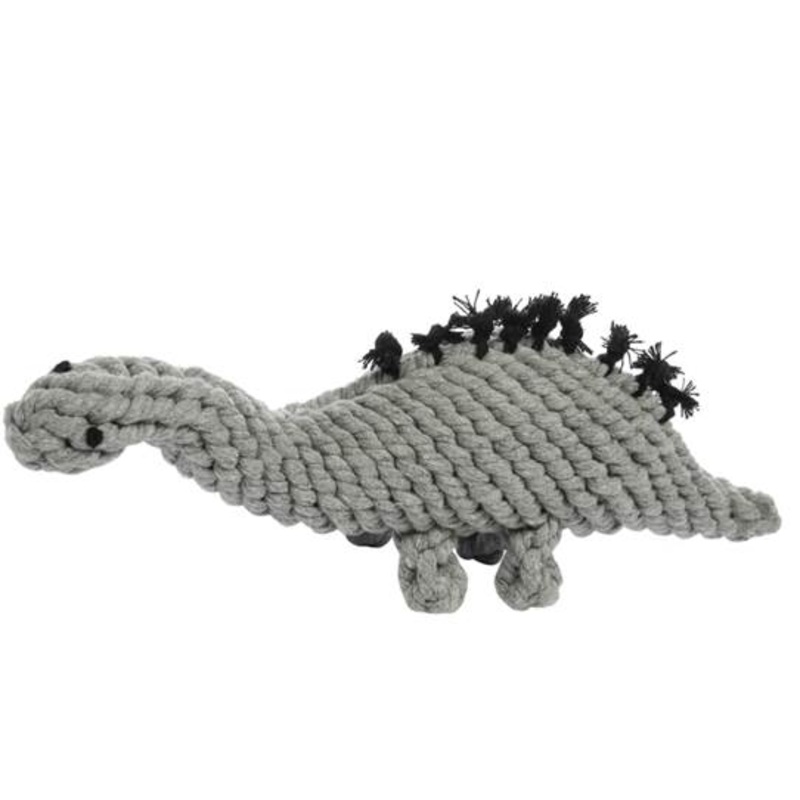 JAX & BONES | Stew the Stegosaurs Rope Toy in Grey