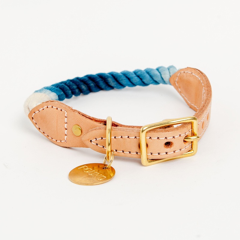 Rope Collar in Indigo Ombre (Made in the USA)(FINAL SALE)
