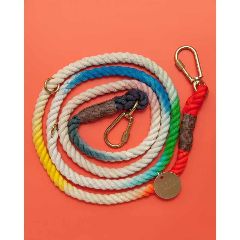 Adjustable Rope Lead in Dog & Co. Ombre (Made in the USA)
