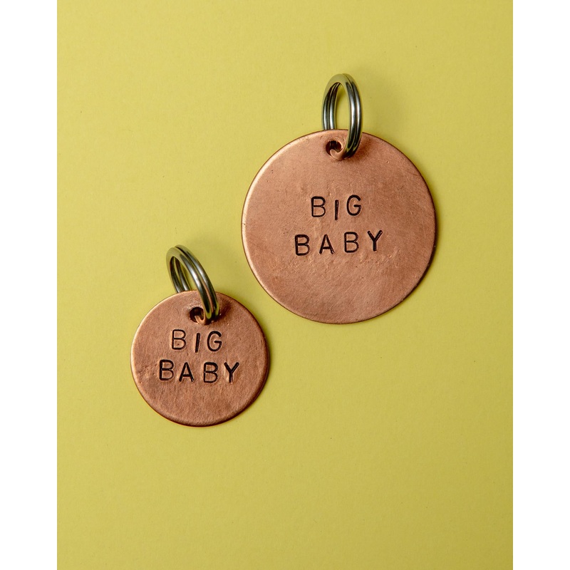 Big Baby Round ID Tag (Custom/Drop-Ship) (Made in the USA)