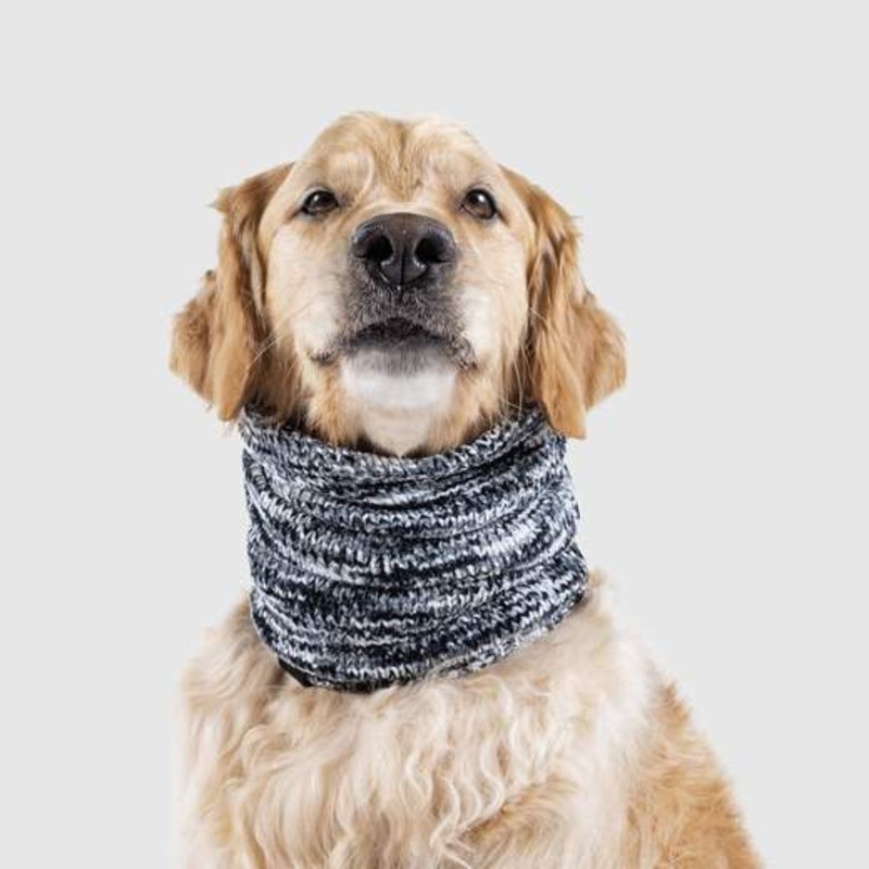 CANADA POOCH | Chenille Snood in Grey Mix