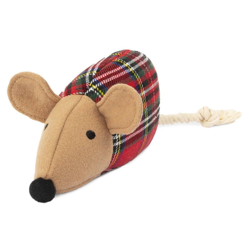 HARRY BARKER | Plaid Mouse Toy
