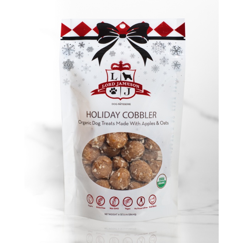 Holiday Cobbler Organic Dog Treats (Made in the USA)