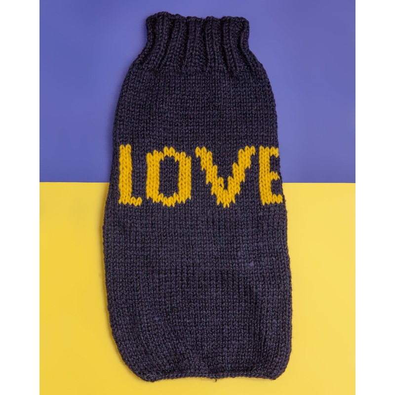 Love Knit Dog Sweater in Navy Alpaca  << CLEARANCE >>