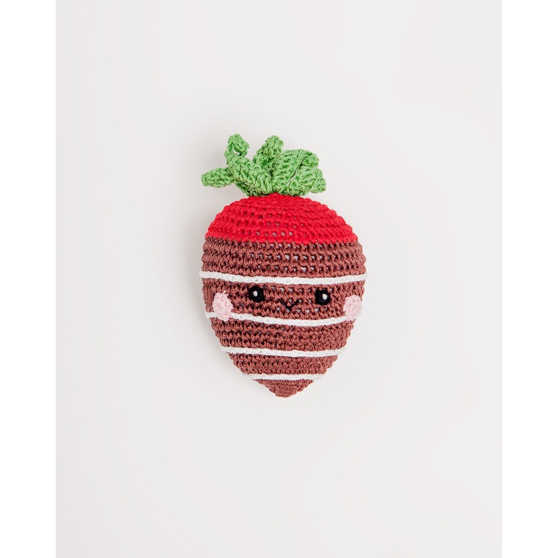 Milk Chocolate Stawberry Organic Knit Toy