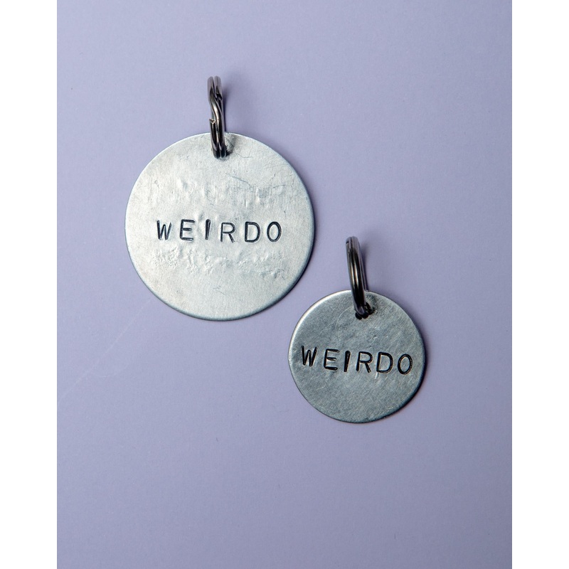 Weirdo Round Tag|Copper – Small|Aluminum – Small|Brass – Small|Copper – Large|Aluminum – Large|Brass – Large