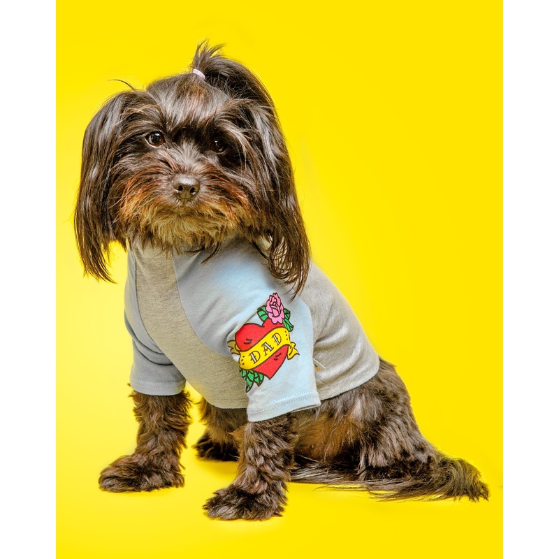 Dad Tattoo Dog Tee in Blue|XS|SMALL|MEDIUM|LARGE|X-LARGE