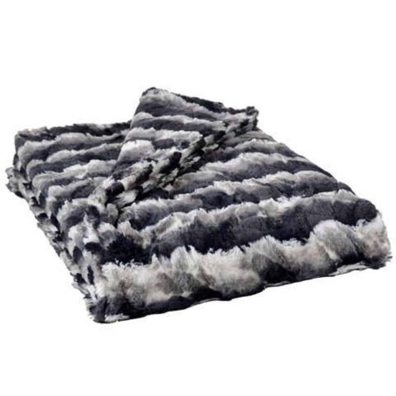 Faux Fur Dog Blanket in Ocean Mist