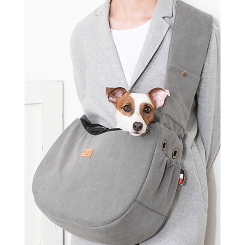 Half Sling Crossbody Bag in Cozy Grey