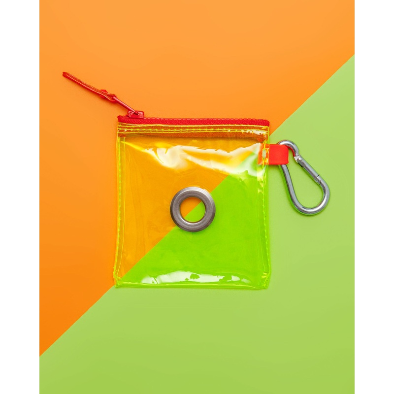 Neon Yellow Vinyl Pouch