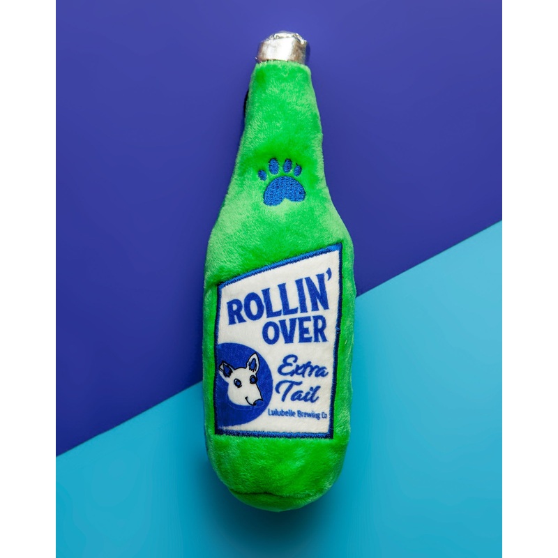 Rollin Over Brew Power Plush Squeaky Dog Toy