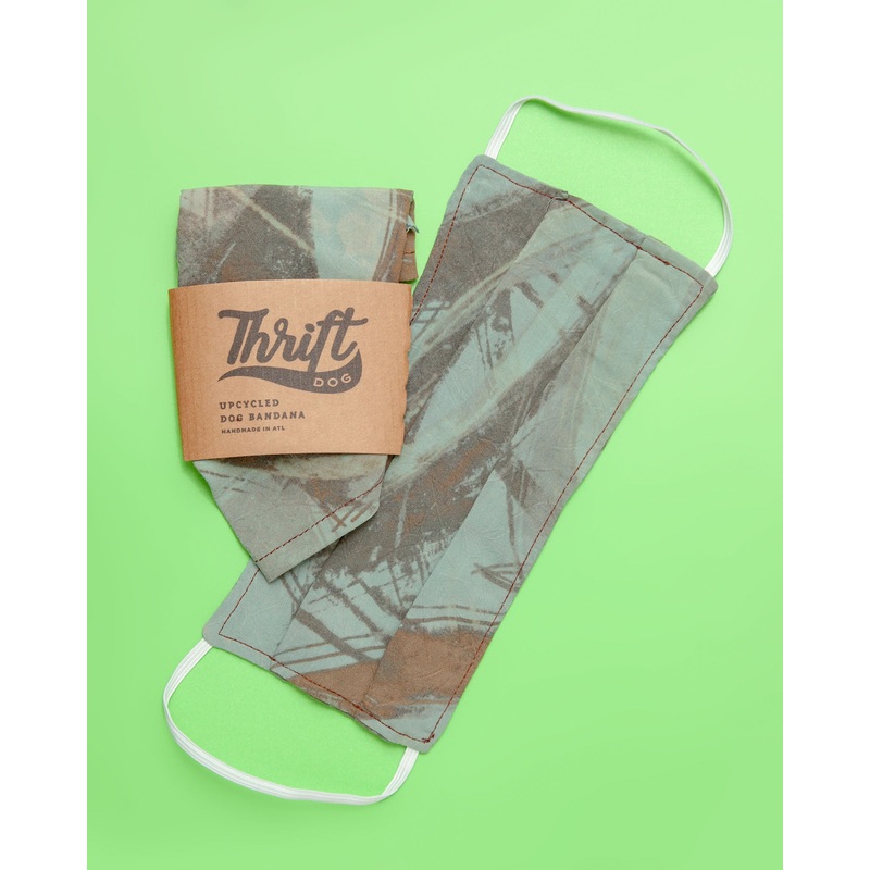 Face Mask & Dog Bandana Set in Mint Green