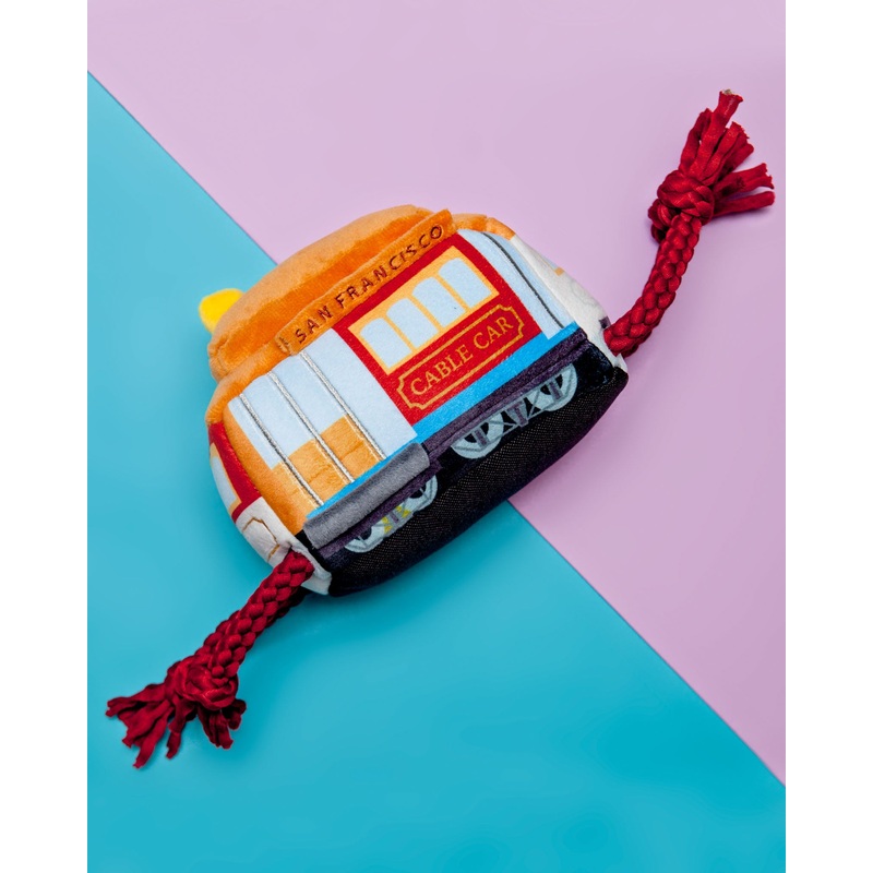 San Francisco Cable Car Plush Dog Toy