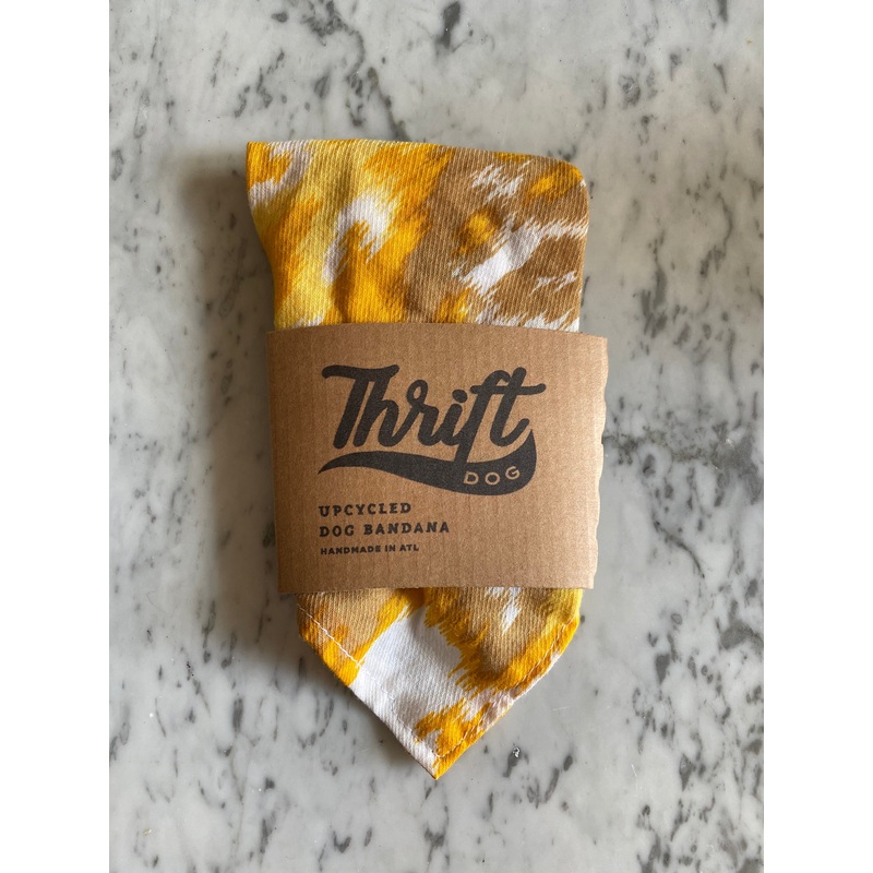 Upcycled Bandana in Golden Ikat (FINAL SALE)