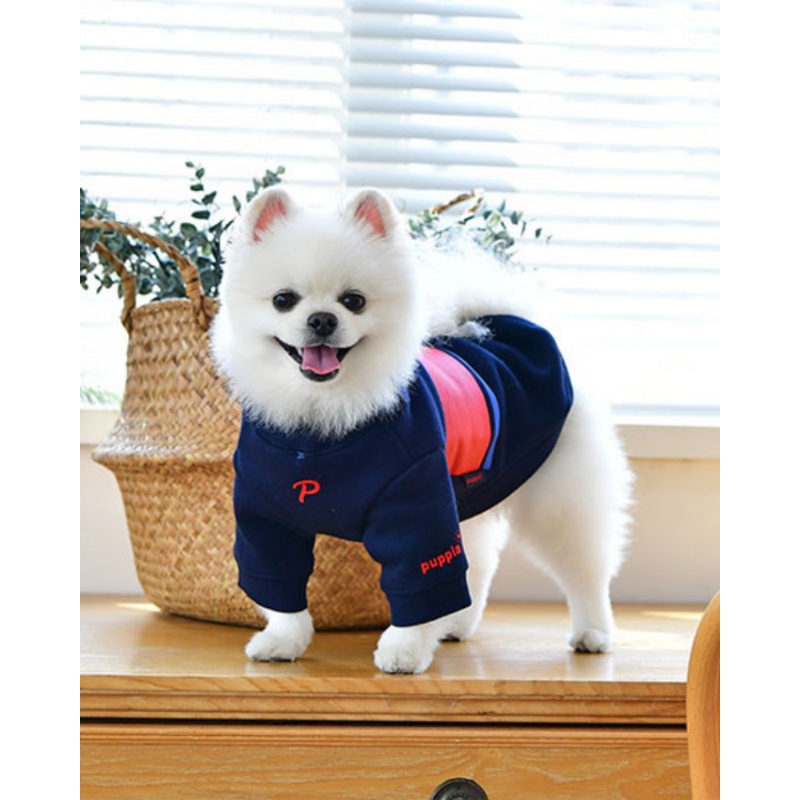 Blaze Long Sleeve Dog Pullover in Navy (FINAL SALE)