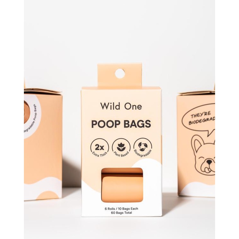 Eco-Friendly Dog Poop Bags in Tan