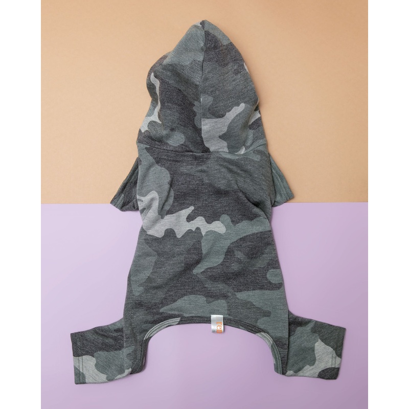 Hooded Camo Dog Onesie (Made in the USA) (FINAL SALE)