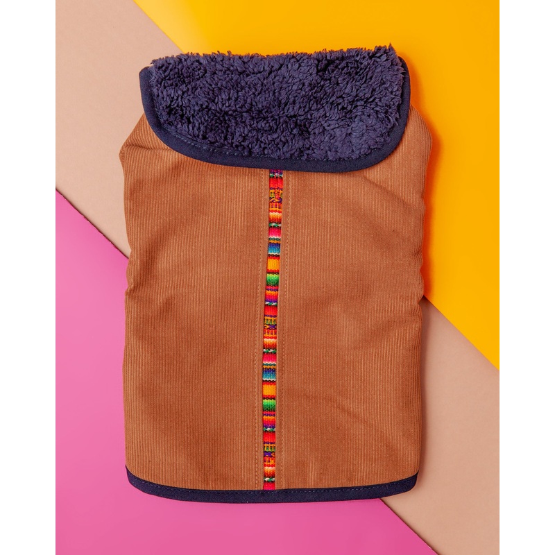 Inca Trail Corduroy + Fleece Cozy Dog Jacket (FINAL SALE)