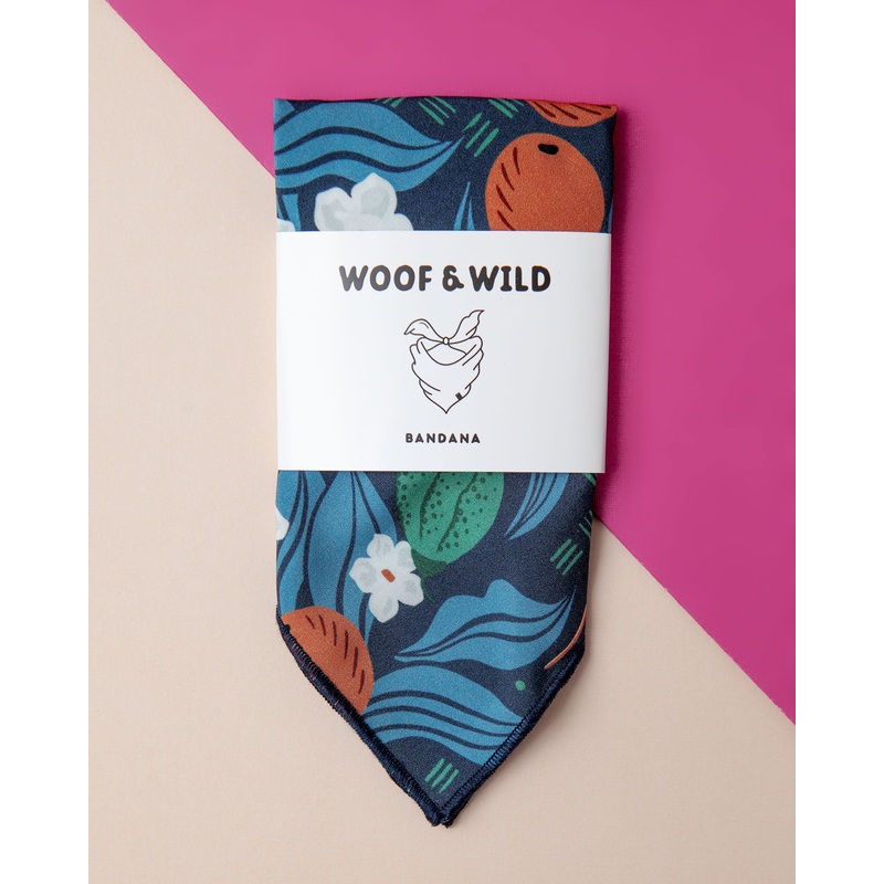 Jude Floral Rayon Dog Bandana|Small|Large